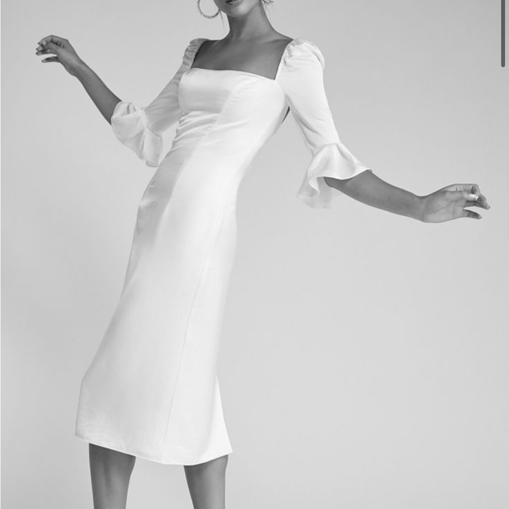 NEVER WORN BEFORE Sarah Seven Astrid Midi Gown